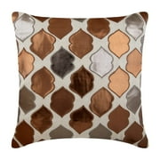 Pillow Cover, Pillow Cover&nbsp;For Sofa, Pillow Covers 20x20 inch 50x50 cm Brown, Faux Leather Throw Pillow Covers, Handmade Pillow Covers, Modern, Art Deco - Brown Dwelling