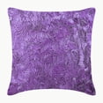 thumbnail image 1 of Pillow Cover, Purple Cushion Covers, Textured Ribbon Pillow Cover, 20x20 inch (50x50 cm) Decorative Pillow Covers, Solid Throw Pillows Cover, Square Silk Throw, Modern - Purple Sea, 1 of 3