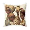 thumbnail image 1 of Pillow Cover, Spun Polyester Square Pillow, Home Decor, Giraffe Print, 1 of 3