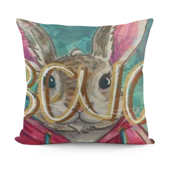 Pillow Cover Striped Decorations Spring Pillow Case for Home Sofa Couch Decor