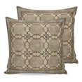 thumbnail image 1 of Pillow Covers 16x16 Set of 2, Beige Blue Boho Throw Pillow Covers Decorative Couch Cushion Cover, Vintage Ethnic Tribe Abstract Art Microfiber Soft Square Pillowcases for Bedroom Living Room Sofa, 1 of 9