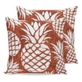 thumbnail image 1 of Pillow Covers 16x16 Set of 2, Red Pineapple Throw Pillow Covers Decorative Couch Cushion Cover, Tropical Summer Botanical Fruits Microfiber Soft Square Pillowcases for Bedroom Living Room Sofa, 1 of 9