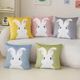 thumbnail image 1 of Pillow Covers 18x18, Easter Decorations Bunny Throw Pillow Covers, Simple Series Home Spring Decor for Bedroom Couch Cushion Cover, Green, 1 of 7