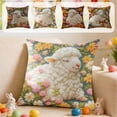 thumbnail image 1 of Pillow Covers 18x18, Easter Decorations Lamb Throw Pillow Covers, Imitation Embroidery Spring Decor for Bedroom Couch Cushion Cover, Multicolor, 1 of 8