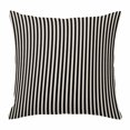 thumbnail image 1 of Pillow Covers 18x18 Inch, Black Striped Linen Pillowcase with Invisible Zipper, Modern Simple Farmhouse Beige Vintage Decorative Throw Pillow Covers Cushion Case for Couch Sofa Bed Living Room, 1 of 9