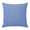 thumbnail image 1 of Pillow Covers 18x18 Inch, Navy Blue Stripe Linen Pillowcase with Invisible Zipper, Modern White Vertical Striped Geometric Decorative Throw Pillow Covers Cushion Case for Couch Sofa Bed Living Room, 1 of 9