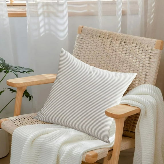 Pillow Covers 18x18, Plaid Throw Pillows, Decorative Cushion Covers, Green Cotton Blend, Spring Summer Style, for Couch Sofa & Porch Chair, Home Decor, Soft & Comfortable | Accent Pillows, Living Roo