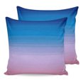thumbnail image 1 of Pillow Covers 18x18 Set of 2, Blue Purple Striped Throw Pillow Covers Decorative Couch Cushion Cover, Vintage Stripes Farmhouse Line Microfiber Soft Square Pillowcases for Bedroom Living Room Sofa, 1 of 9