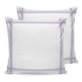 thumbnail image 1 of Pillow Covers 18x18 Set of 2, Minimalist Grid Throw Pillow Covers Decorative Couch Cushion Cover, Modern Simple Lines Stripes Art Purple Microfiber Soft Square Pillowcases for Bedroom Living Room, 1 of 9