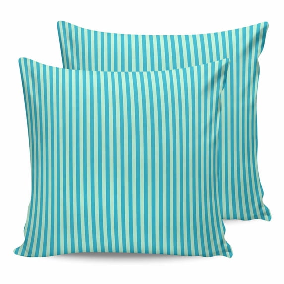 Pillow Covers 18x18 Set of 2, Modern Striped Throw Pillow Covers Decorative Couch Cushion Cover, Geometric Abstract Minimalist Microfiber Soft Square Pillowcases for Bedroom Living Room Sofa