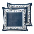 thumbnail image 1 of Pillow Covers 18x18 Set of 2, Navy Blue Spring Floral Square Throw Pillow Covers for Couch/Sofa/Living Room, Vintage Elegant Summer Botanical Decorative Soft Pillowcases for Couch Throw Pillows, 1 of 7