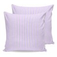 thumbnail image 1 of Pillow Covers 18x18 Set of 2, Purple White Stripe Throw Pillow Covers Decorative Couch Cushion Cover, Modern Minimalist Geometric Striped Microfiber Soft Pillowcases for Bedroom Living Room Sofa, 1 of 9