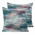 thumbnail image 1 of Pillow Covers 18x18 Set of 2, Vintage Bohemia Square Throw Pillow Covers for Couch/Sofa/Living Room, Abstract Minimalist Art Teal Red Decorative Soft Pillowcases for Couch Throw Pillows, 1 of 9