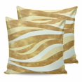 thumbnail image 1 of Pillow Covers 18x18 Set of 2, Yellow Pink Waves Throw Pillow Covers Decorative Couch Cushion Cover, Ombre Sea Ripples Shabby Beach Microfiber Soft Square Pillowcases for Bedroom Living Room Sofa, 1 of 7