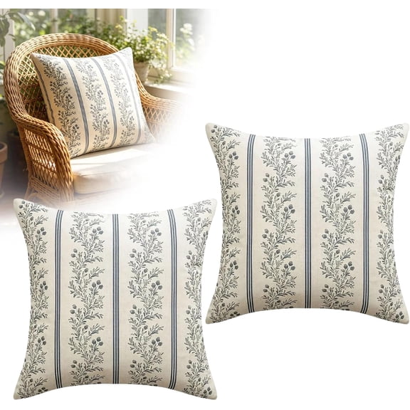 Pillow Covers 18x18 Set of 2, for Sofa and Living Room