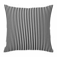 thumbnail image 1 of Pillow Covers 20x20 Inch, Black White Stripe Linen Pillowcase with Invisible Zipper, Modern Minimalist Geometric Striped Decorative Throw Pillow Covers Cushion Case for Couch Sofa Bed Living Room, 1 of 9