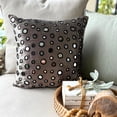 thumbnail image 1 of Pillow Covers, 20x20 Pillow Cover Grey, Hmade Grey Silver Pillow Case, Mirror Pillow Cover, Pillow Cover 20x20 inch (50x50 cm), Polka Dot Contemporary Pillow, Velvet - Mirror Shimmer, 1 of 10