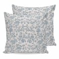 thumbnail image 1 of Pillow Covers 20x20 Set of 2, Farmhouse Flower Square Throw Pillow Covers for Couch/Sofa/Living Room, Botanical Vintage Light Blue Leaf Decorative Soft Pillowcases for Couch Throw Pillows, 1 of 9