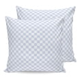 thumbnail image 1 of Pillow Covers 20x20 Set of 2, Rustic Blue Plaid Throw Pillow Covers Decorative Couch Cushion Cover, Farmhouse Vintage Grid Checkerboard Microfiber Soft Square Pillowcases for Bedroom Living Room Sofa, 1 of 9