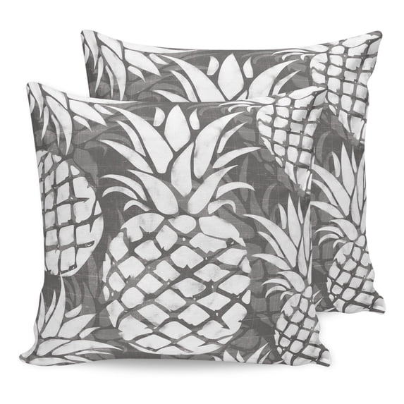 Pillow Covers 20x20 Set of 2, Sage Green Pineapple Throw Pillow Covers Decorative Couch Cushion Cover, Tropical Summer Botanical Fruits Microfiber Soft Square Pillowcases for Bedroom Living Room Sofa