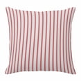 thumbnail image 1 of Pillow Covers 24x24 Inch, Red Striped Linen Pillowcase with Invisible Zipper, Red White Stripes Farmhouse Decorative Throw Pillow Covers Cushion Case for Couch Sofa Bed Living Room, 1 of 9