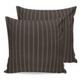 thumbnail image 1 of Pillow Covers 24x24 Set of 2, Dark Brown Line Striped Throw Pillow Covers Decorative Couch Cushion Cover, Farmhouse Brown Stripes Microfiber Soft Square Pillowcases for Bedroom Living Room Sofa, 1 of 9