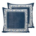 thumbnail image 1 of Pillow Covers 24x24 Set of 2, Navy Blue Spring Floral Throw Pillow Covers Decorative Couch Cushion Cover, Vintage Elegant Summer Botanical Microfiber Soft Pillowcases for Bedroom Living Room Sofa, 1 of 9