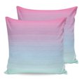 thumbnail image 1 of Pillow Covers 24x24 Set of 2, Pink Blue Ombre Striped Throw Pillow Covers Decorative Couch Cushion Cover, Vintage Stripes Farmhouse Line Microfiber Soft Square Pillowcases for Bedroom Living Room, 1 of 9