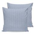 thumbnail image 1 of Pillow Covers 24x24 Set of 2, Sky Blue Line Striped Throw Pillow Covers Decorative Couch Cushion Cover, Farmhouse Blue Stripes Microfiber Soft Square Pillowcases for Bedroom Living Room Sofa, 1 of 9