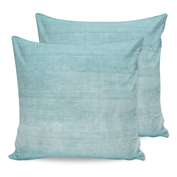 Pillow Covers 24x24 Set of 2, Vintage Teal Throw Pillow Covers Decorative Couch Cushion Cover, Modern Abstract Retro Art Microfiber Soft Square Pillowcases for Bedroom Living Room Sofa