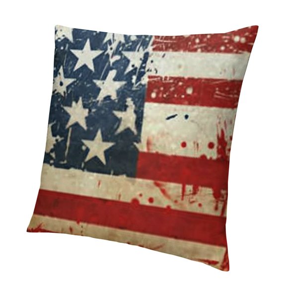 Pillow Covers American Flag Decorative Pillow Cases Cushion Case Home Decor for Sofa Couch Outdoor