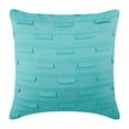 thumbnail image 1 of Pillow Covers, Aqua Blue Cushion Covers, Pintucks Textured Pillows Cover, 14x14 inch (35x35 cm) Pillow Case, Square Silk Pillows Covers for Couch, Solid - Blue Ocean, 1 of 5