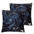 thumbnail image 1 of Pillow Covers Black Space Galaxy Constellation Seamless Pattern  Standard Square Cushion Throw Cover for Couch Bedroom Living  1 set of 2, various sizes, 1 of 7