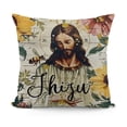 thumbnail image 1 of Pillow Covers Blessed Assurance is Mine Inspirational Sign Home Decorative Throw Waist Pillow Case Cushion Cover for Farmhouse Decor,Letters Words with Floral Bee, 1 of 5