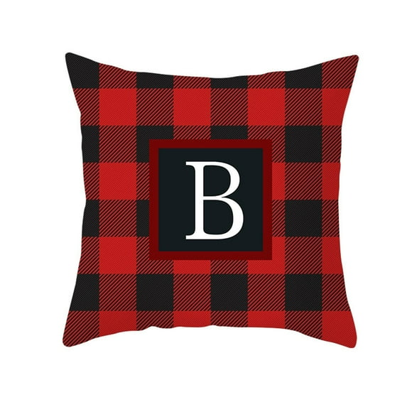 Pillow Covers Cozy Letter Pattern Peach skin Throw Pillow Case Decorative Couch Cushion Cover Soft with Zipper Hidden for Home Decor Pillow Case Living Room Couch Bedroom 18"x18" #A