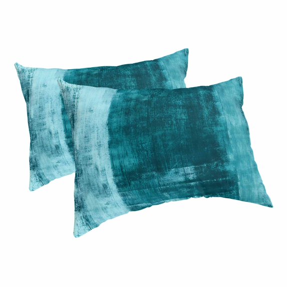 Pillow Covers Decorative Pillow Cases Standard Size Set of 2, Lumbar Bed Pillow Cover with Envelope Closure for Sofa Bedroom 20x26 Inch