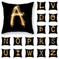 thumbnail image 1 of Vorkoi Pillow Covers English Alphabet Pillow Cover Black Throw Pillow Case Modern Cushion Cover for Sofa Bedroom Chair Couch Car, 1 of 2