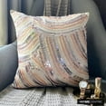 thumbnail image 1 of Pillow Covers, Ivory Pillow Cover, Sequins and Beaded Glitter Sparkly Pillows Cover, 18x18 inch (45x45 cm) Pillow Case, Square Silk Pillowcase, Cushion, Modern, Abstract - Glamorous, 1 of 10