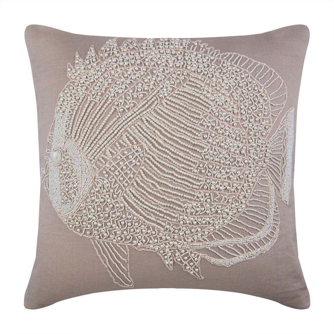 Decorative Natural Beige Euro Pillow Shams 26x26 inch (65x65 cm), Linen  Euro Size Pillow Shams, Sea Creatures, Starfish, Mother Of Pearl, Beach  Style European - Starfish Coated Pearl 