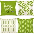 thumbnail image 1 of Pillow Covers Modern Sofa Throw Pillow Cover Decorative Outdoor Linen Fabric Pillow Case for Couch Bed Car 45x45cm For Home (Light Blue 18x18 Set of 4), 1 of 4