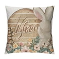 thumbnail image 1 of Pillow Covers, Rabbit Bunny Hello Eggs Farmhouse Decorative Throw Pillowcases for Home Sofa Couch Decoration, 1 of 5