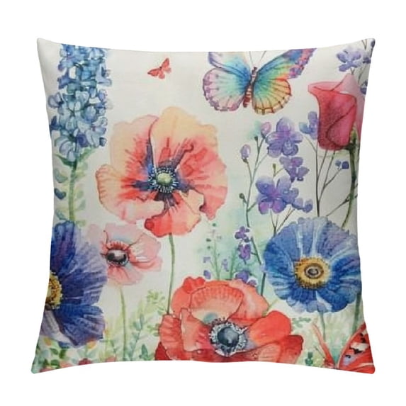 Pillow Covers Red Blue Outdoor Decorative Throw Pillow Covers Pillowcases FarmhouseCushion Covers for Couch Home Decor