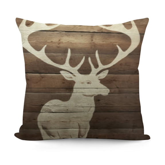 Pillow Covers Reversible,Rustic Decor Throw Pillows,Log Decor,Wild Animal Pillow Covers,Camping Pillow,Camping Decor,Woodland Animals Decor