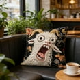 thumbnail image 1 of Pillow Covers - Screaming Goat Soft Protector, 17.7x17.7 Inches Square, Hilarious Animal Graphic, Couch Decoration, Living Room Sofa Cushion Covers, Home Dorm Accessory(A), 1 of 5