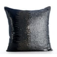 thumbnail image 1 of Pillow Covers, Silver Grey Pillow Shams, Sequins Ombre Glitter Club Lounge Theme Pillow Shams, 24x24 inch (60x60 cm) Pillow Shams, Square Silk Shams, Art Deco - Knight Of Soul, 1 of 3