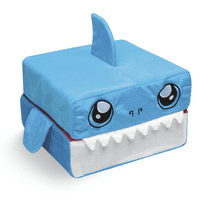 Pillow Cube Kid Cubes Shark Toddler Pillow, 2-in-1 Fun Toy & Plush Pillow for Kids Ages 3 