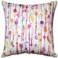 thumbnail image 1 of Pillow Decor Paint Deco Fiesta Throw Pillow 15x15 Square Cotton Pink Yellow Orange, 1 of 3