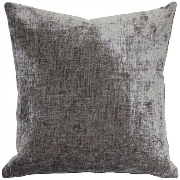 Pillow Decor Venetian Velvet Cloud Gray Throw Pillow 20x20 Soft Polyester