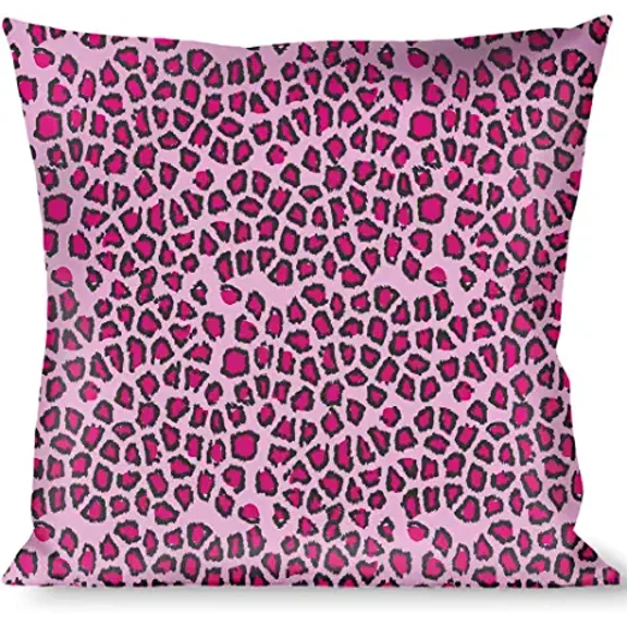 Pillow Decorative Throw Leopard Close Up Pink