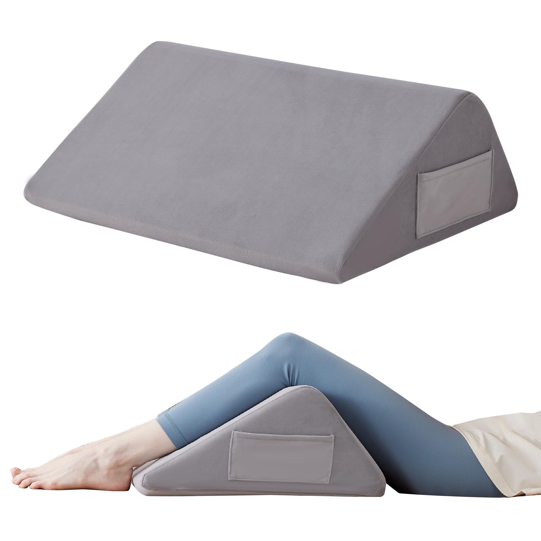 Pillow For Sleeping  8" Wedge To Elevate Leg Triangle Elevation Pillows After